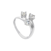 18 Karat Gold - 750 Ring mit Zirkonia Steinen